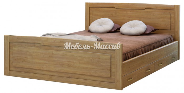 Кровать Ариэль из массива дерева