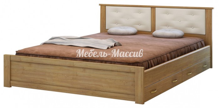 Кровать Глория из массива дерева