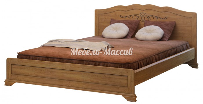 Кровать Муза модель №2 из массива дерева
