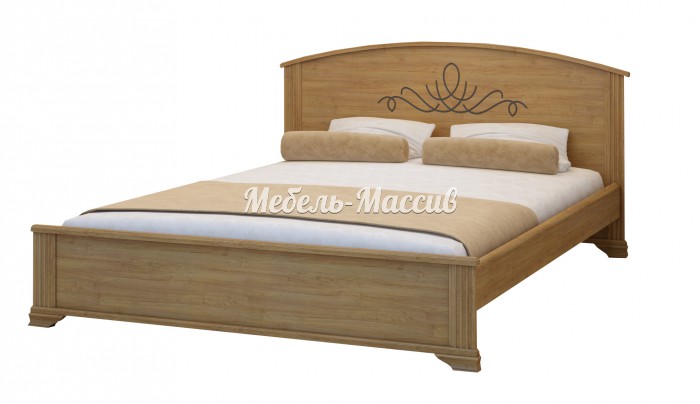 Кровать Нова модель №2 из массива дерева