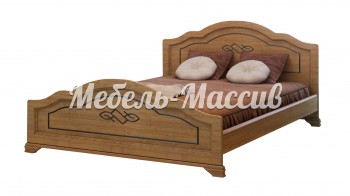 Кровать Сатори из массива дерева