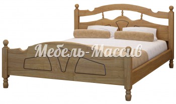 Кровать Солнце модель № 2 из массива дерева