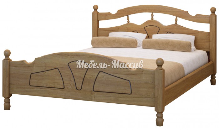 Кровать Солнце модель № 2 из массива дерева