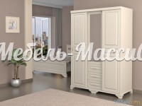 Шкаф - купе Лиана 3 из массива дерева Ш-135см,В-190см,Г-60см