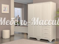 Шкаф Лиана 4 из массива дерева Ш-140см,В-190см,Г-60см