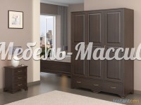 Шкаф Лиана 6 из массива дерева Ш-140см,В-190см,Г-60см