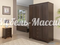 Шкаф Лиана 11 из массива дерева Ш-120см,В-190см,Г-60см