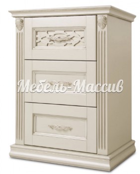 Тумба Верджиния 3 ящика из массива Ш-50см,В-60см,Г-35см