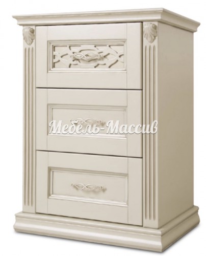 Тумба Верджиния 3 ящика из массива Ш-50см,В-60см,Г-35см