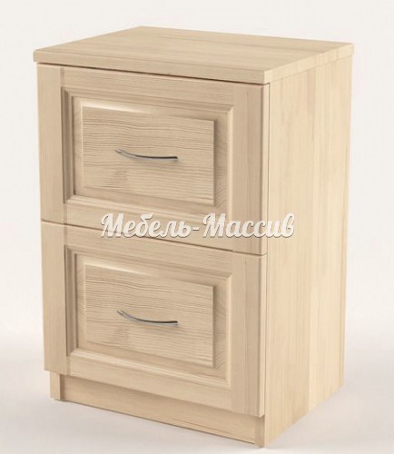 Тумба Стиль 2 ящика из массива Ш-45см,В-56см,Г-30см