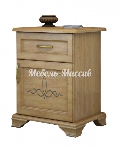 Тумба Соната ящик + дверка из массива Ш-45см,В-58см,Г-30см