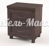 Тумба Стандарт 2 ящика из массива Ш-44см,В-45см,Г-30см