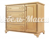 Комод Лион из массива Ш-130см,В-100см,Г-45см