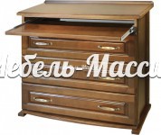 Комод серии Омега модель №7 с выдвижной столешницей из массива Ш-100см,В-90см,Г-45см