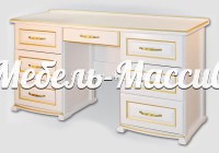 Письменный стол серии Омега модель №2 из массива Ш-180см, В-85см,Г-60см
