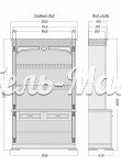Буфет Верди - 097 из массива Ш-120см, В-200см,Г-45см