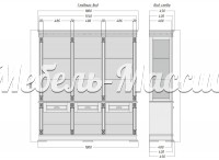 Буфет Верди - 098 из массива Ш-180см, В-200см,Г-45см