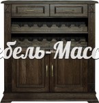 Сервант Верди (бутылочница) - 400 из массива Ш-115см, В-120см,Г-45см