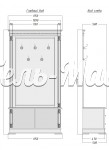 Прихожая Верди - 306 из массива Ш-115см, В-220см,Г-50см
