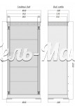 Шкаф Верди - 319.1 из массива Ш-100см, В-220см,Г-60см