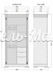 Шкаф Верди - 319.2 из массива Ш-100см, В-220см,Г-60см
