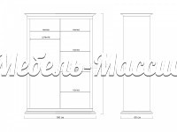 Шкаф - купе Лирона модель №1 из массива Ш-160см,В-240см,Г-60см