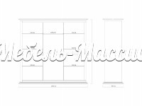 Шкаф - купе Лирона 3х створчатый модель №2 из массива Ш-200см, В-240см,Г-60см