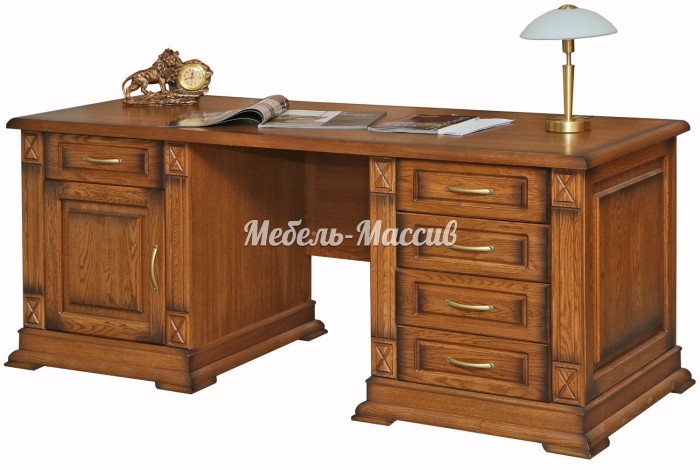 Письменный стол Верди - 201 из массива Ш-180см,В-75см,Г-60см