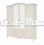 Шкаф Амелия 4х створчатый с ящиками и зеркалом Ш-180см,В-230см,Г-63см