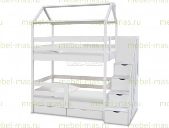 Кровать - Домик модель №12 из массива дерева
