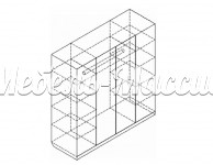 Шкаф Бали 1 - 4 из массива Ш-180см,В-210см,Г-60см
