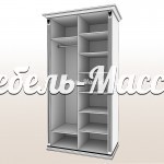 Шкаф Лирона 2х створчатый модель№2 из массива Ш-120см,В-230см,Г-60см