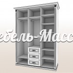 Шкаф Верджиния 3х створчатый модель№1 из массива Ш-150см,В-230см,Г-60см