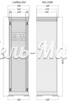 Шкаф Верди 317 из массива Ш-60см, В-220см,Г-60см