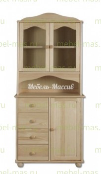 Буфет Витязь модель№2 из массива Ш-90см,В-190см,Г-50см