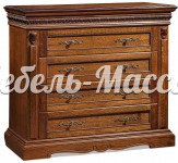 Комод Милано 4 ящика из массива Ш-120см, В-100см,Г-45см