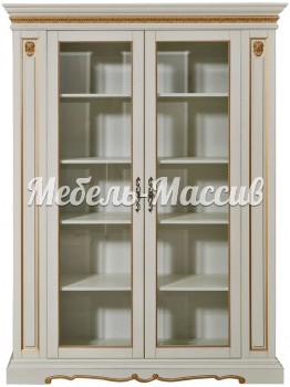 Книжный шкаф Милано 002 из массива Ш-140см,В-200см,Г-45см