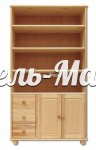 Книжный шкаф Витязь модель№5 из массива Ш-100см,В-190см,Г-40см