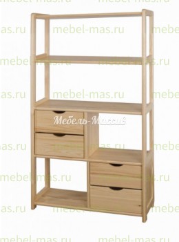 Стеллаж Витязь модель№4 из массива Ш-80см,В-150см,Г-30см