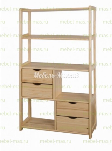 Стеллаж Витязь модель№4 из массива Ш-80см,В-150см,Г-30см