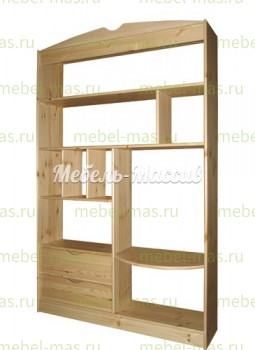 Стеллаж Витязь модель№8 из массива Ш-120см,В-200см,Г-30см