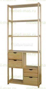 Стеллаж Витязь модель№16 из массива Ш-80см,В-200см,Г-30см