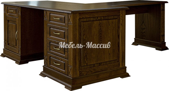 Письменный стол Верди - 203 из массива дерева Ш-180см, В-75см,Г-60см