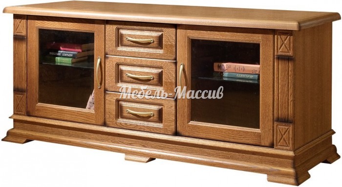 ТВ тумба Верди - 318. 120ширина из массива Ш-120см, В-60см,Г-45см