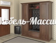 Прихожая ПР - 001 модель№2 из массива Ш-200см,В-240см,Г-50см