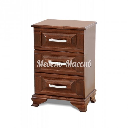 Тумба Лиана 3 ящика из массива Ш-45см,В-58см,Г-30см