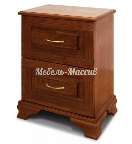 Тумба Лиана 2 ящика из массива Ш-45см,В-56см,Г-30см