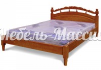 Кровать Джулия с резьбой из массива