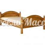 Кровать Лотос модель №3 из массива дерева