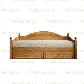 Кровать - Диван Лотос из массива дерева
